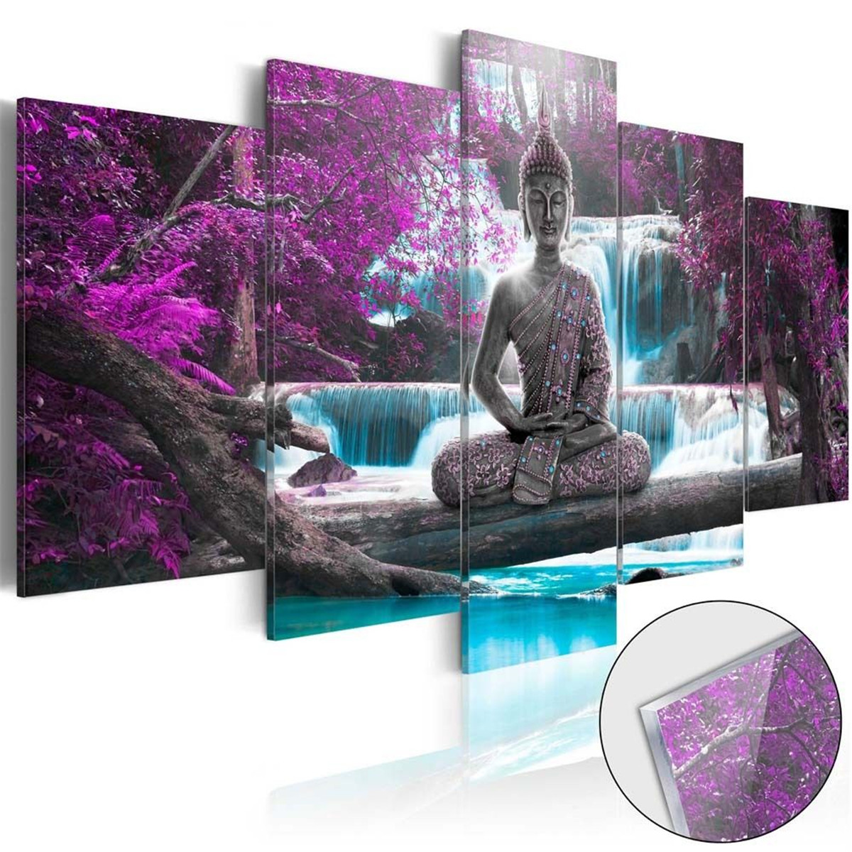 5Pcs Modern Buddha Zen Landscape Painting Canvas Picture Wall Art 5Pcs Modern Buddha Zen Landscape Painting Canvas Picture Wall Art