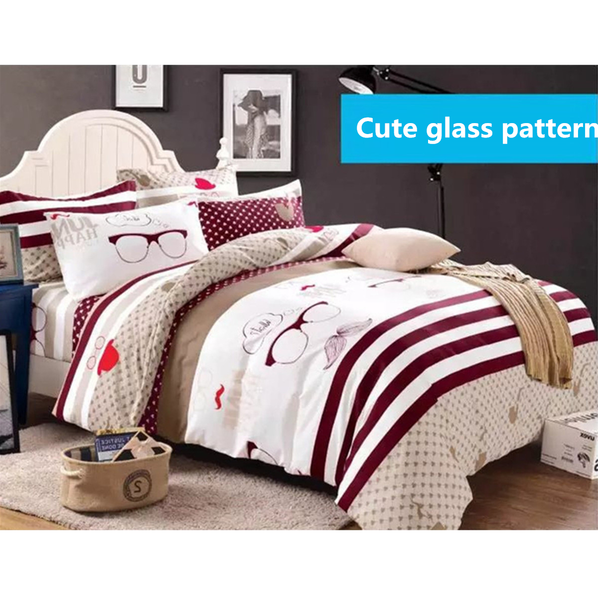 Duvet Quilt Cover Bedding Set Single Double Queen King Size With Duvet Quilt Cover Bedding Set Single Double Queen