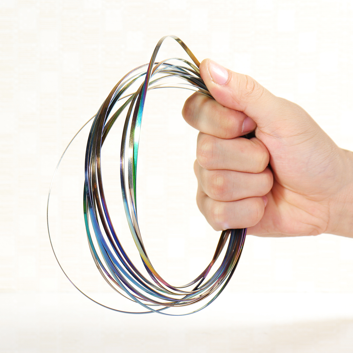 3D Toroflux Flow Rings Arm Slinky Dynamic Science Magic Fidget Toy Adult Kids