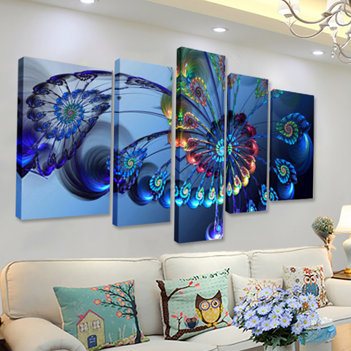 5pcs Canvas Print Painting Wall Picture Modern Home Art Decor Framed 5pcs Canvas Print Painting Wall Picture Modern Home