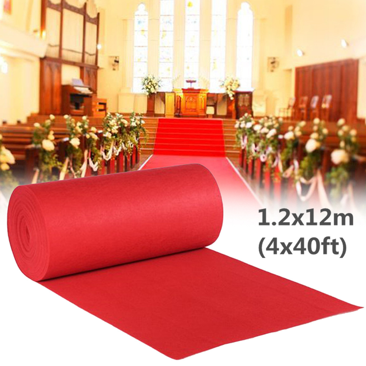 49Ft Long Large Red Carpet Floor Runner Wedding Aisle Party Birthday Decoration