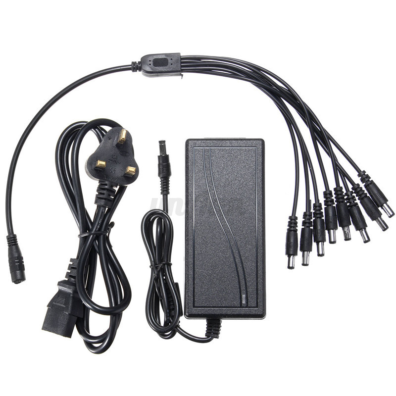 8 split kabel verteiler dc 12v 5a netzteil adapter f 252 r 8 split kabel verteiler dc 12v 5a netzteil adapter f 252 r