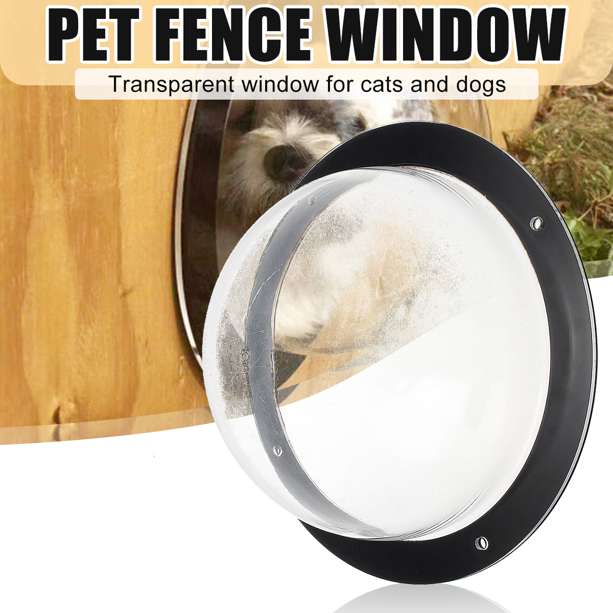 Clear Pet Dog Fence Window Fence Bubble Dome Acrylic Dogs Supplies