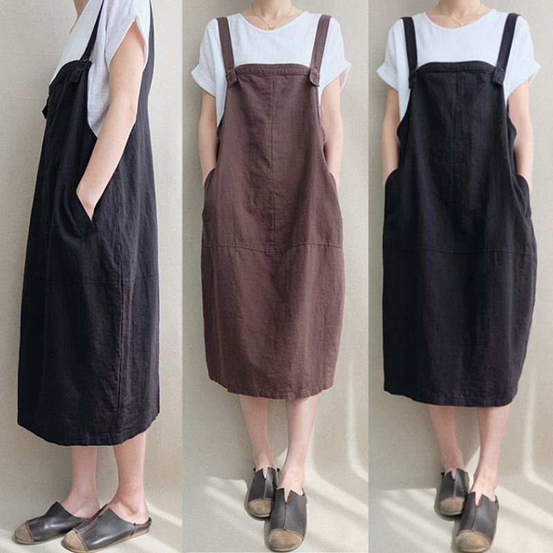 women's plus size overalls dress