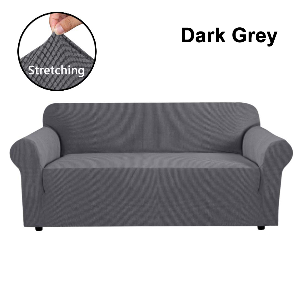 Home Comfort 3 e 4 posti Grey 2 copridivano in Tessuto Elastico per Divano da 1 One Seater