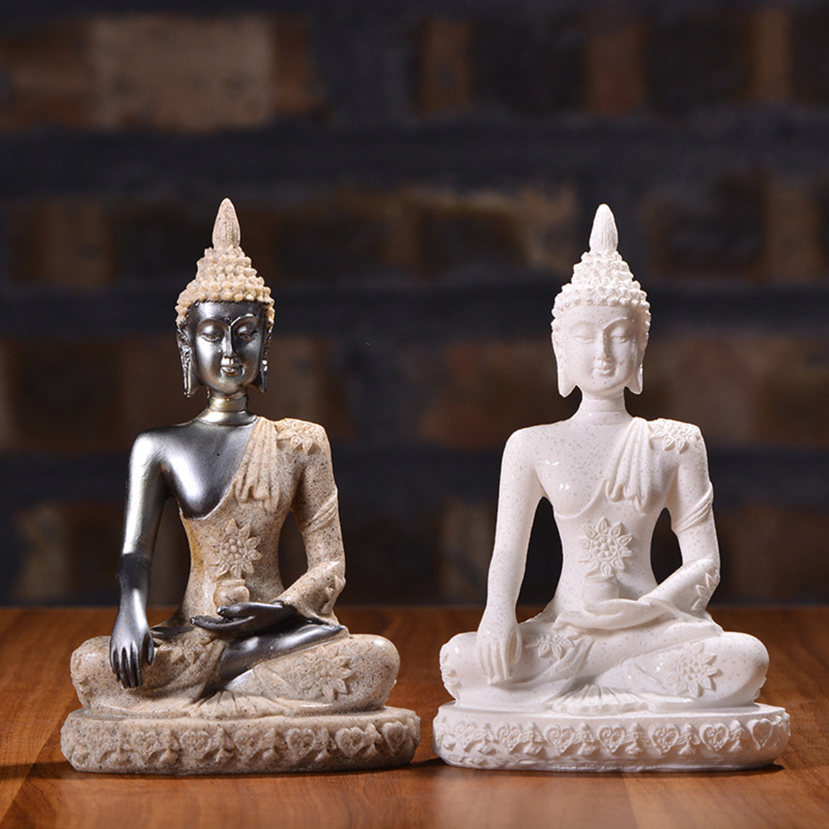 Small Sitting Buddha Ornament Figurine Statue Home Decor Gift Ebay