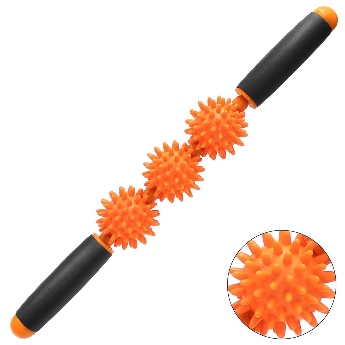 Massage Roller Massageroller Gesundheit Massagegerät 3 Kugel PVC Muskel Stick