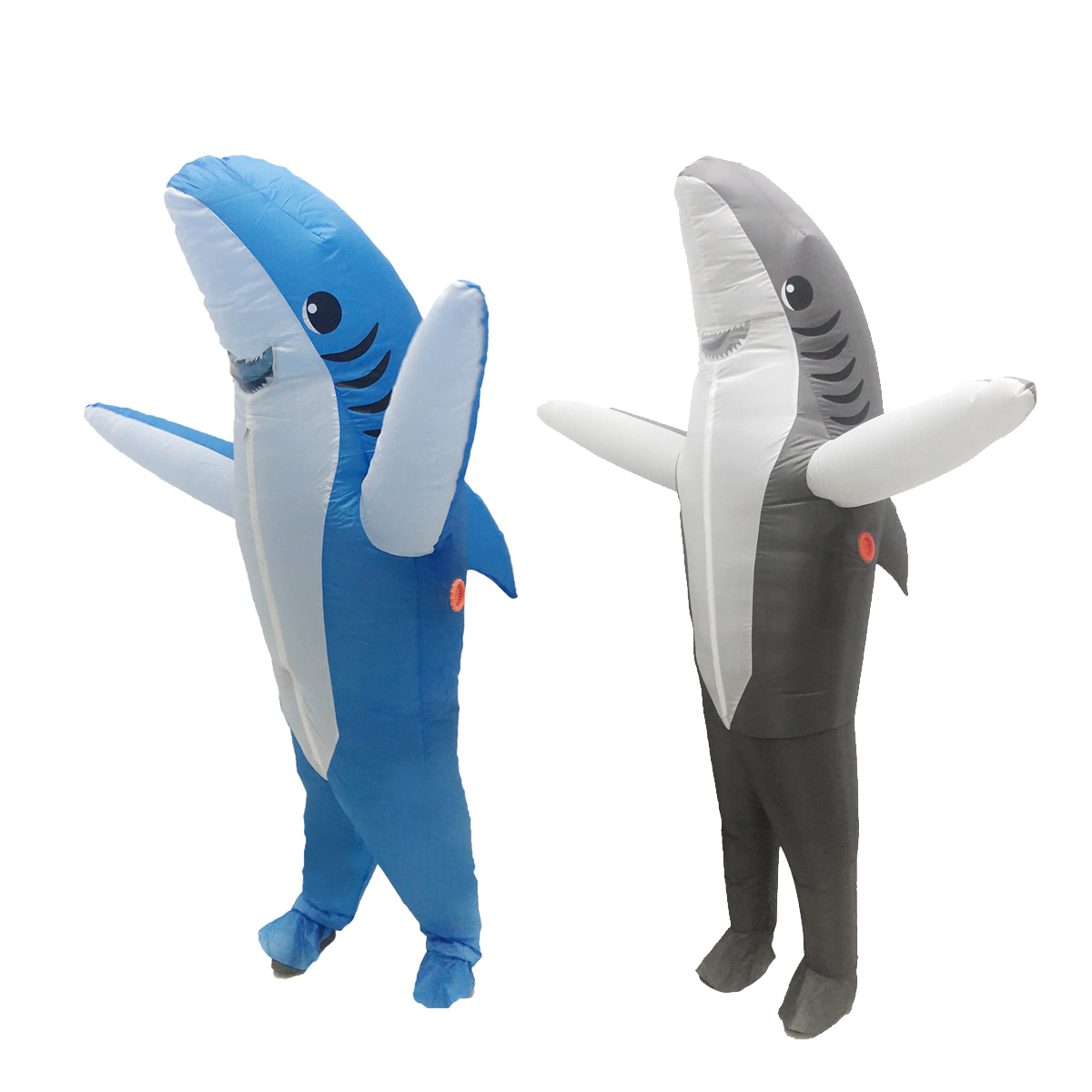 Shark Inflatable Costume Fancy Dress Adult Halloween Blow