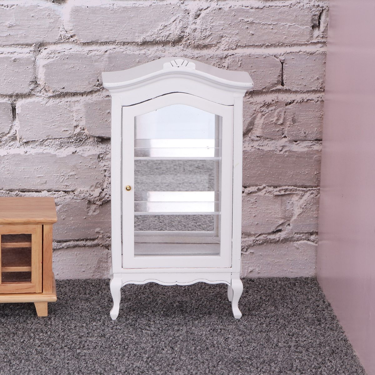 Dolls House Shelf With Miniature Toys for Children Room Doll Furniture 1:12