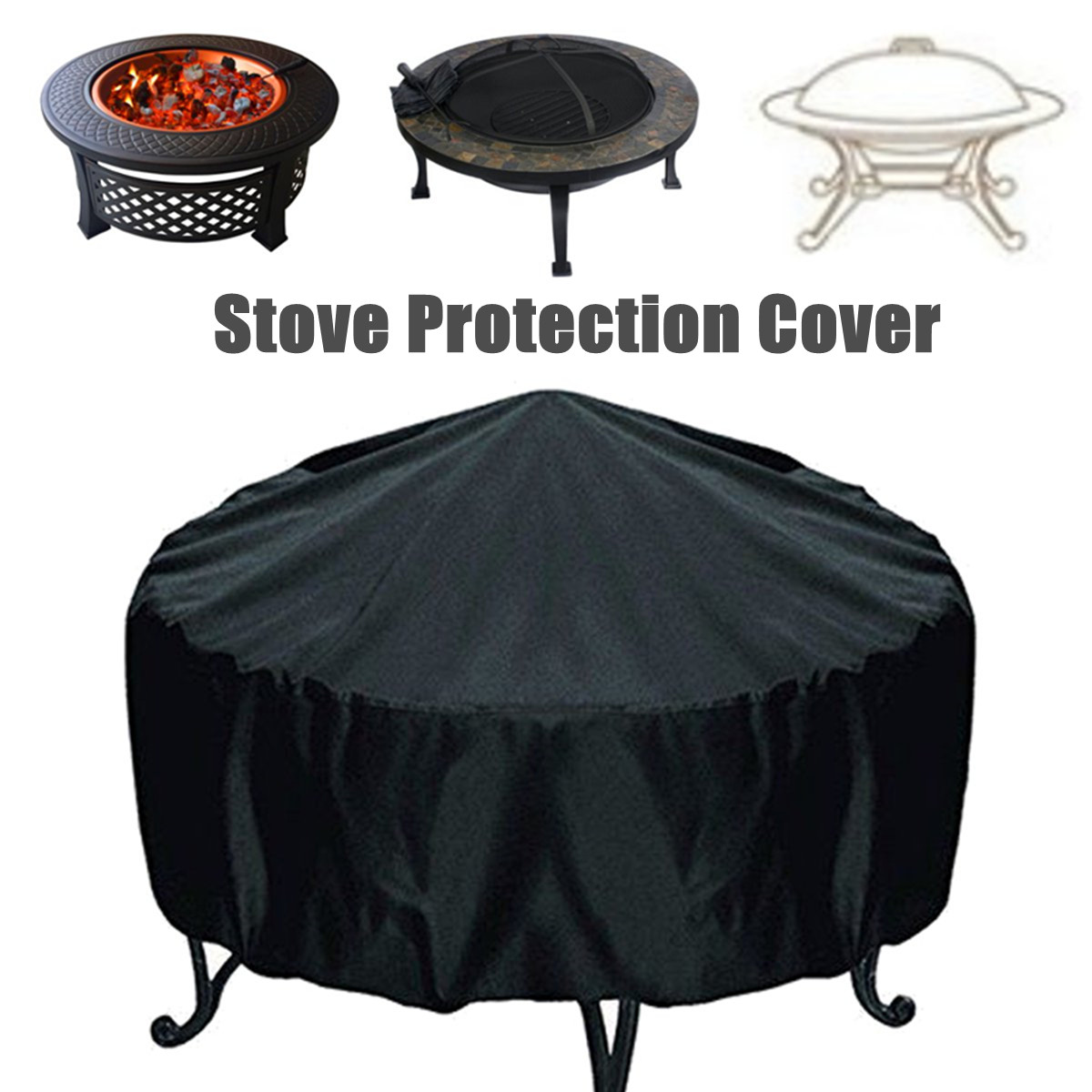 Fire Pit Patio Furniture Cover Waterproof Outdoor Protection