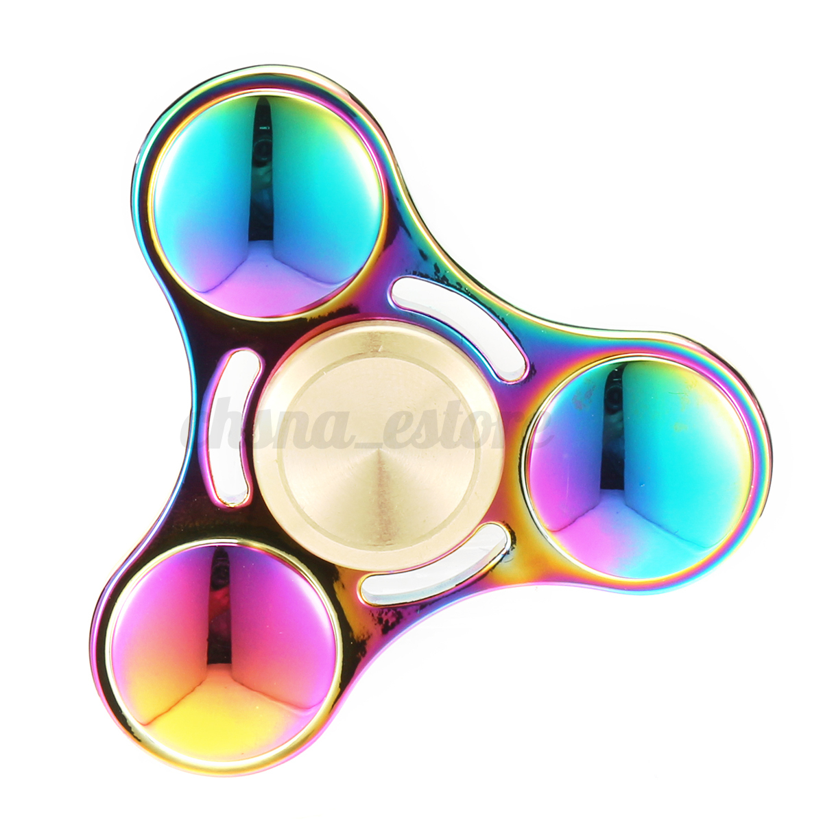 Lots 100 x Rainbow EDC Titanium Alloy Hand Spinner Tri 
