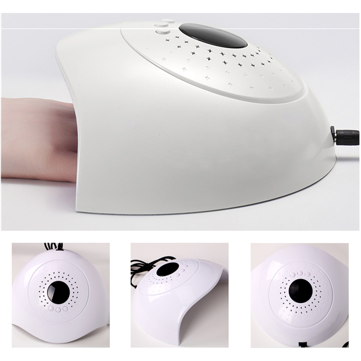 50W 12 LED UV LAMPADA FORNETTO UNGHIE RICOSTRUZIONE ...