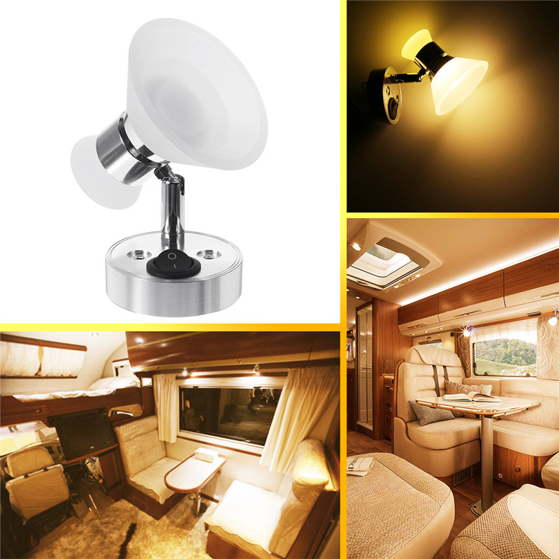12v 3 1w Led Interior Light Rv Caravan Trailer Boat Wall Mount 12v 3 1w Led Interior Light Rv Caravan