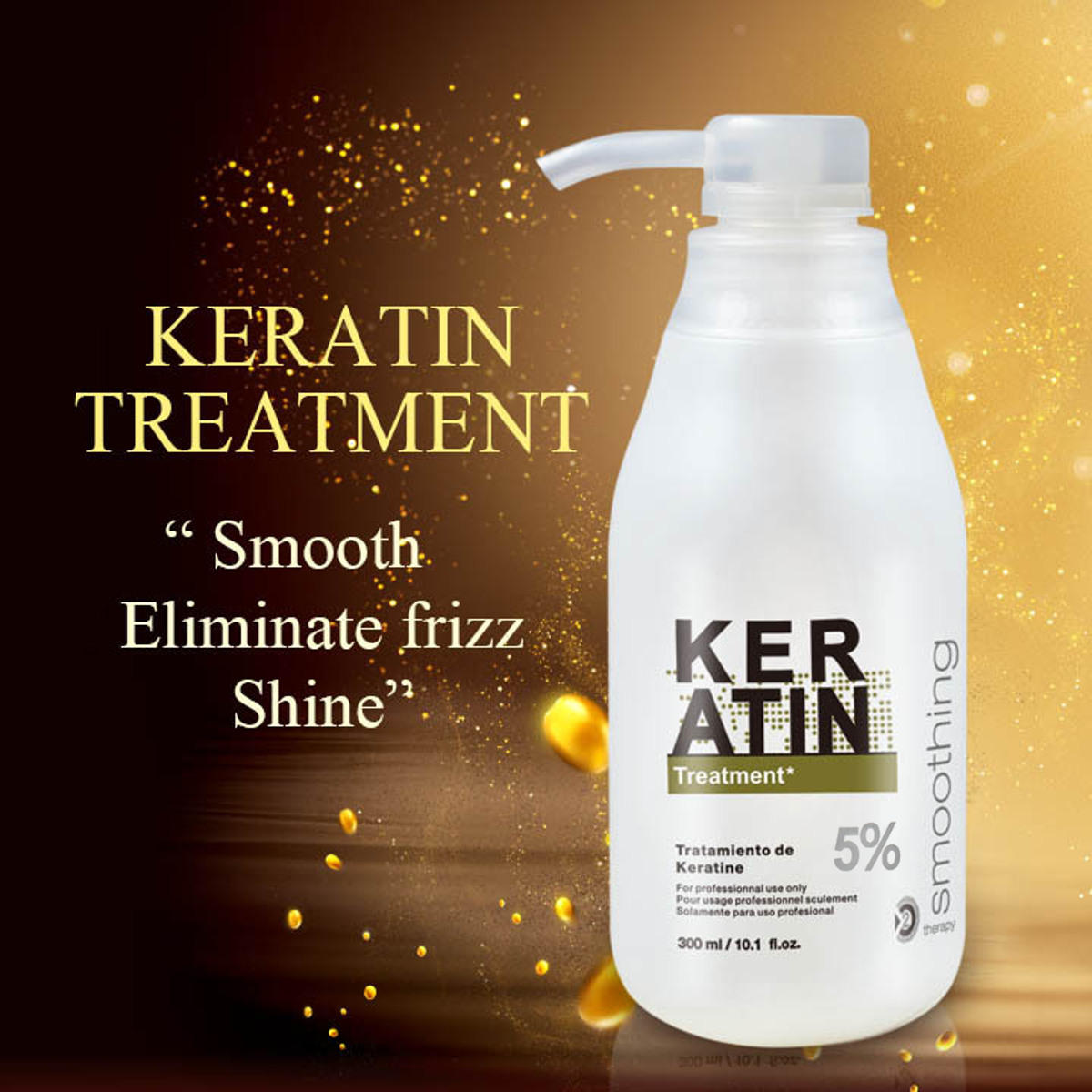 Kératine Pure Pour Cheveux PURC 300ml Pure Keratin Straightening Treatment Hair Care Repair