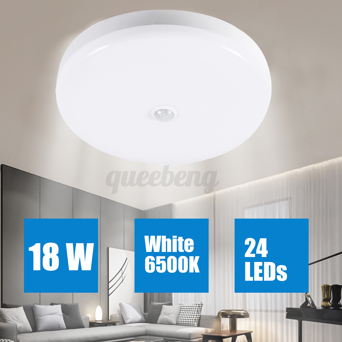 Plafoniera tonda Lampade Plafoniere da soffitto LED 12W 18W  Bianco 6500K