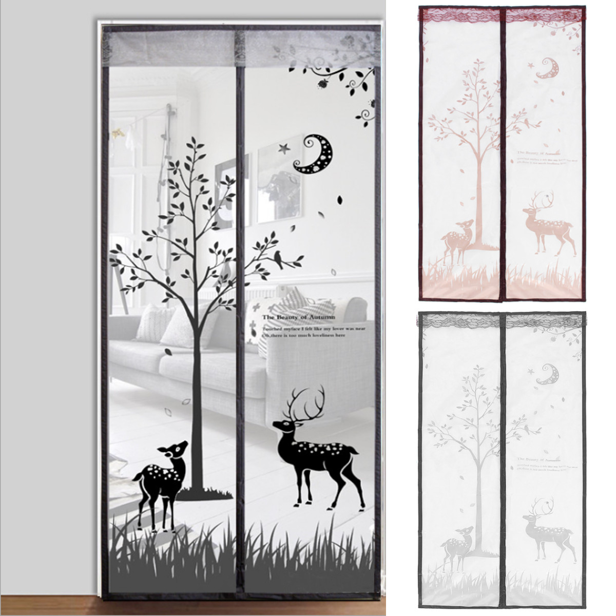Magnetic Door Curtain Room Doorway Anti Mosquito Fly Bug Mesh