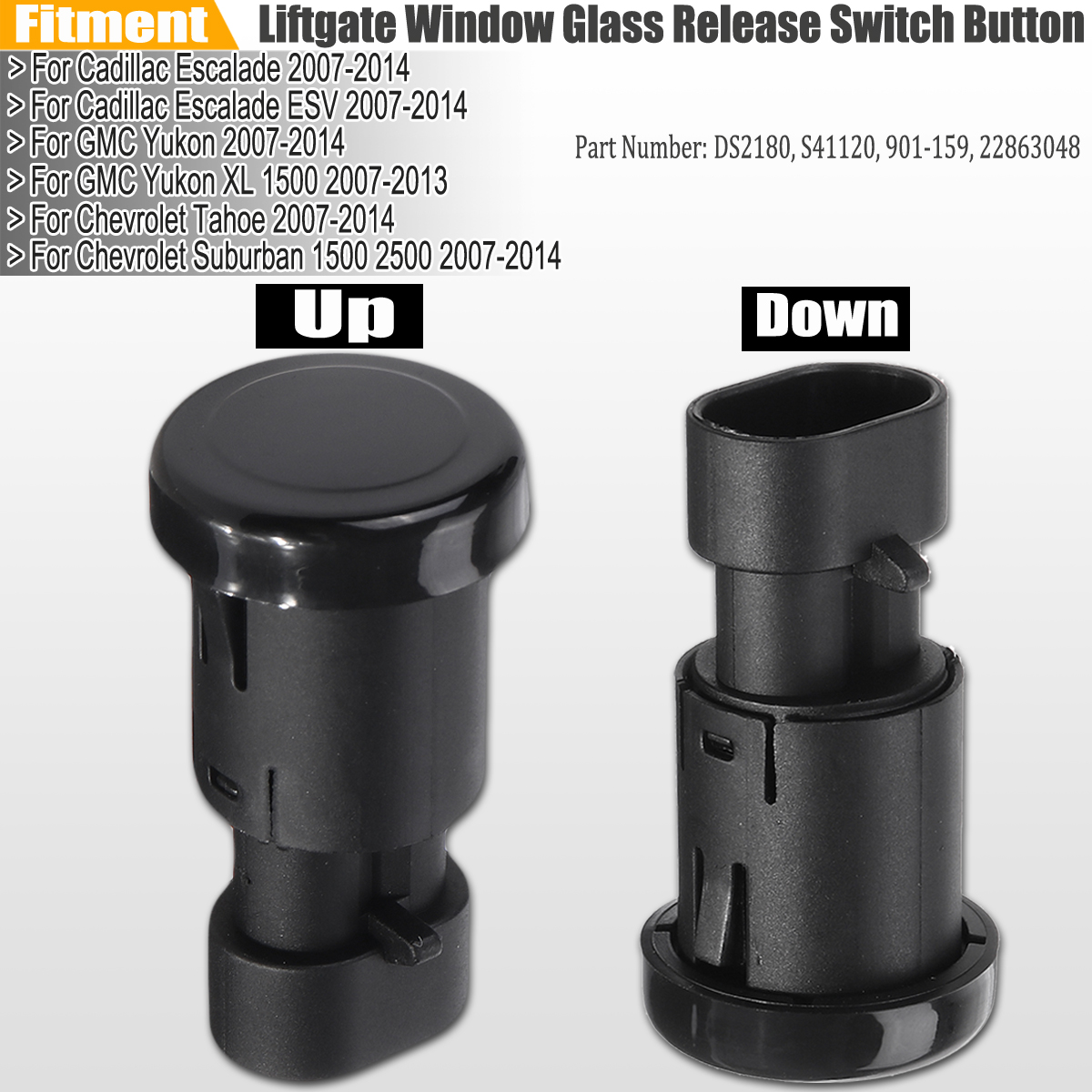 Rear Liftgate Window Glass Release Switch Button 2007-2014 GM SUV Tahoe Yukon XL