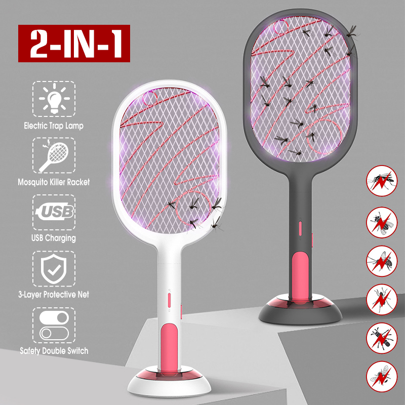 Mosquito Killer Racket Insect Electronic Killer Lamp Mosquito Flying Trap Zapper