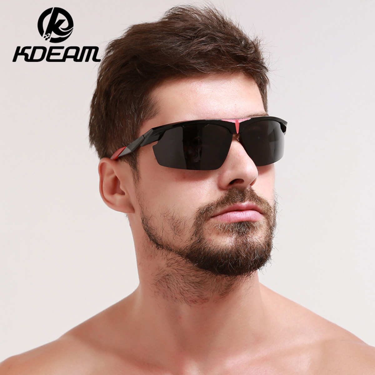 KDEAM OCCHIALI DA SOLE POLARIZZATI UV400 SPORT CICLISMO GIUDA AUTISTA UOMO !