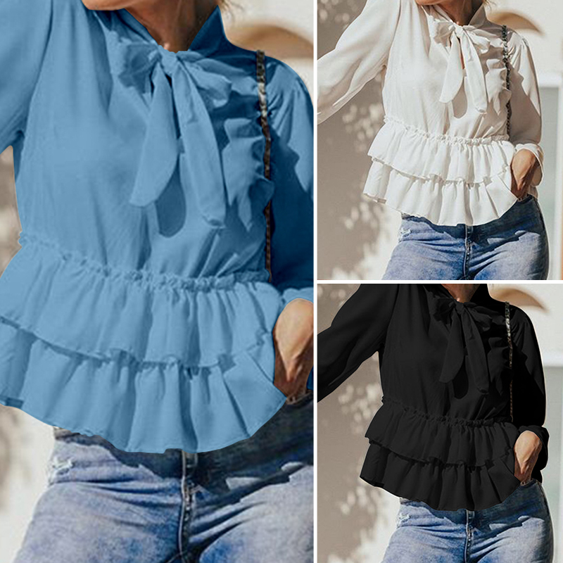 frill ruffle blouse