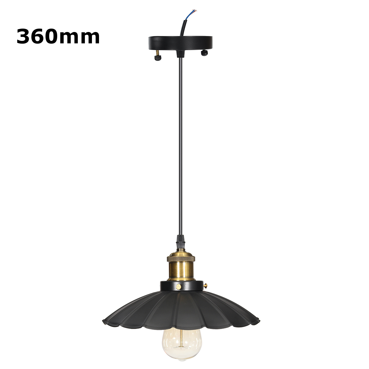 Vintage Metal Cage Hanging Ceiling Pendant Light Holder Picture 13 Of
