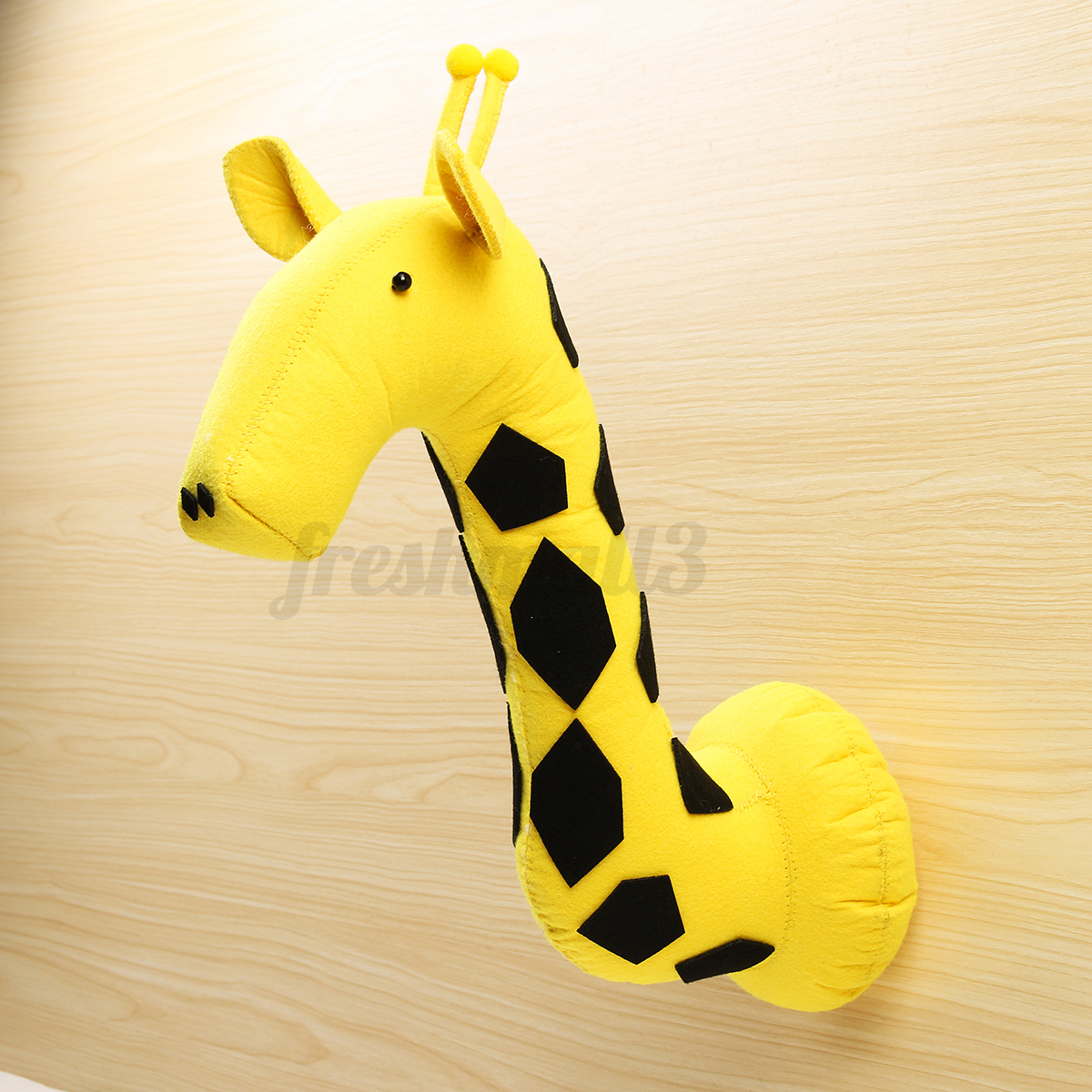 stuffed animal head wall decor