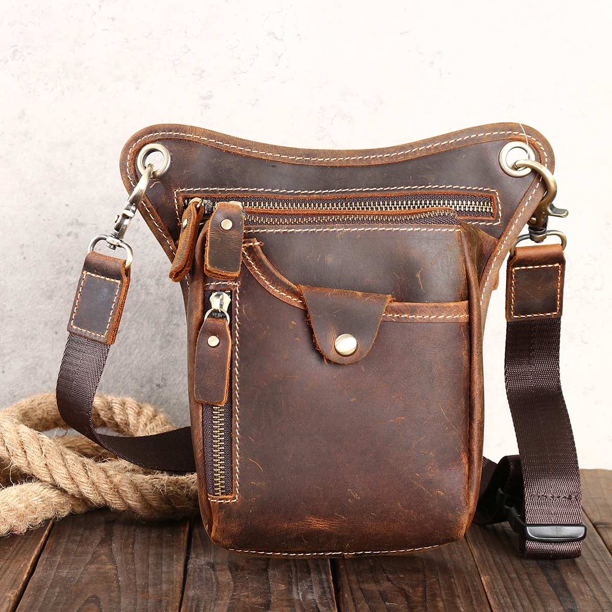 vintage motorcycle luggage