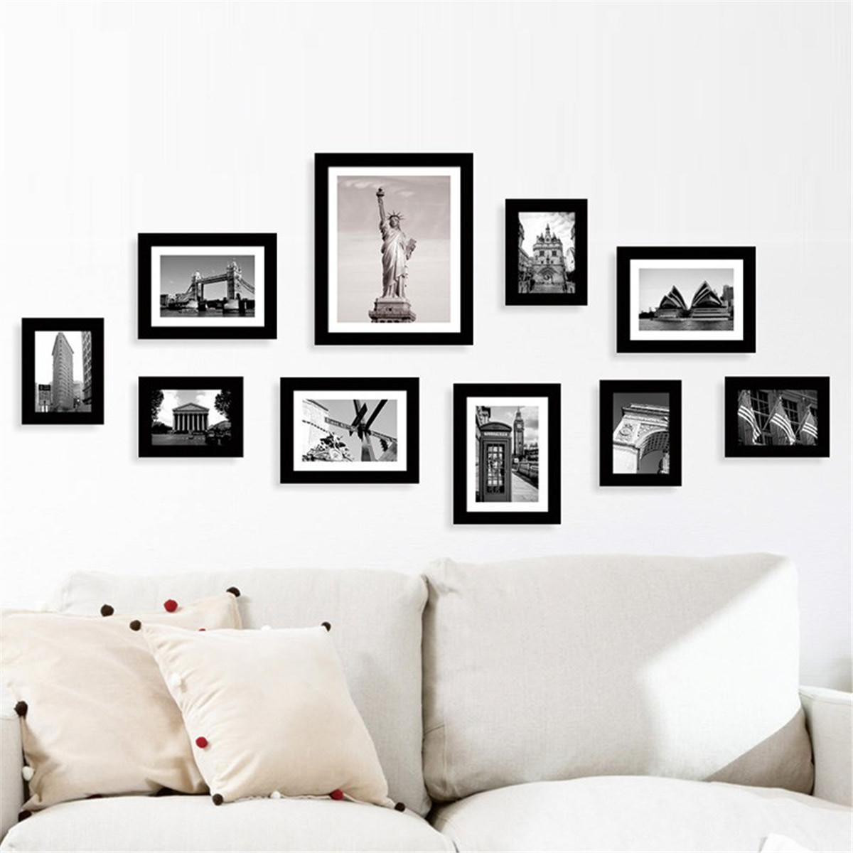 Multi Photo Frames Set Home Room Office Decor Picture Collage Wall Multi Photo Frames Set Home Room Office Decor