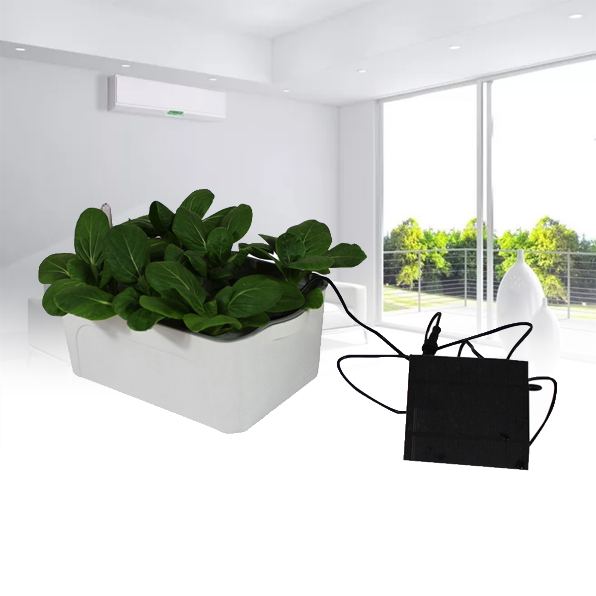 Pflanze Indoor Hydroponische System Wachsen Wasser Solar Deep Culture