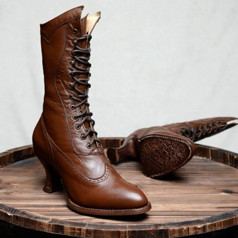 victorian mid calf boots