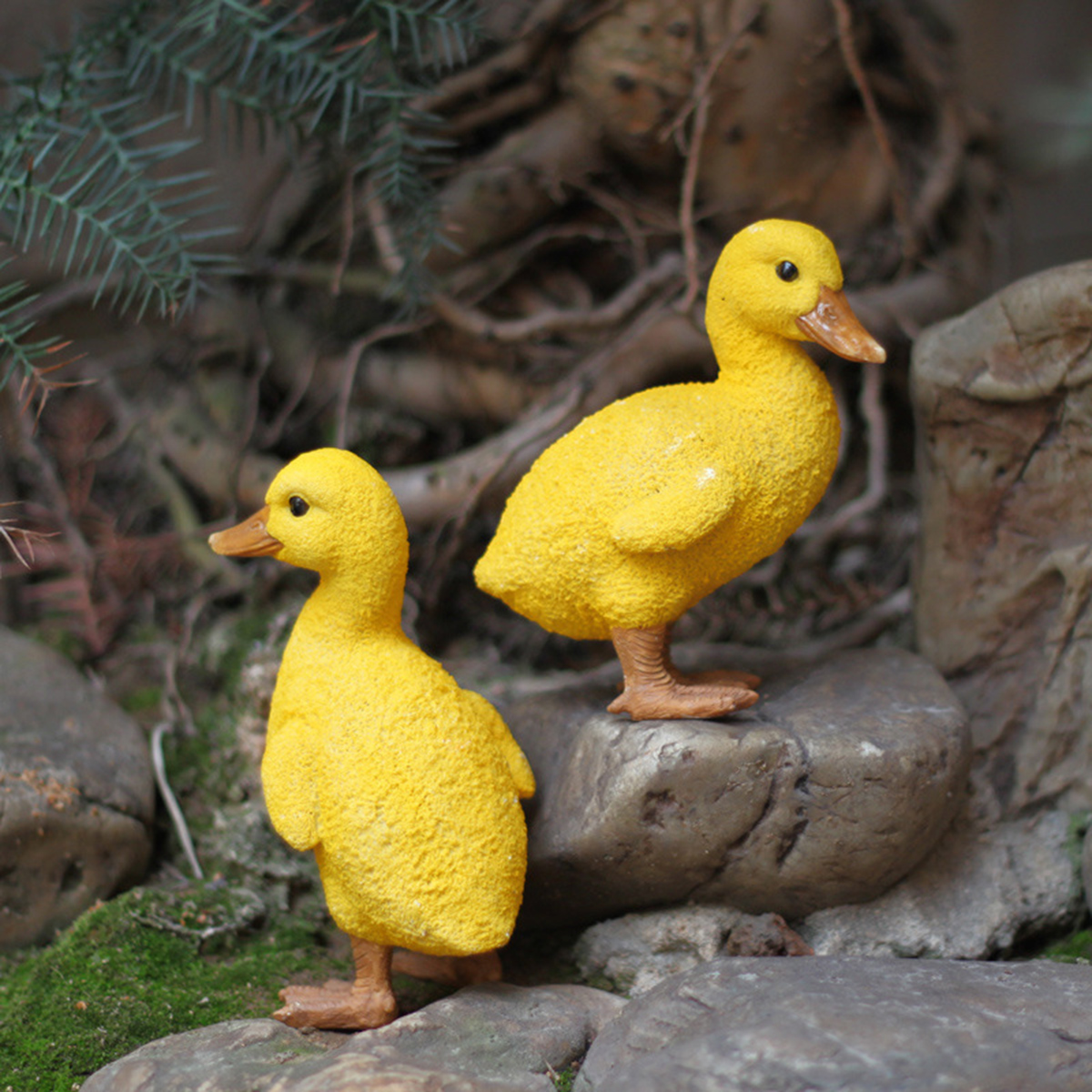 resin ducks garden