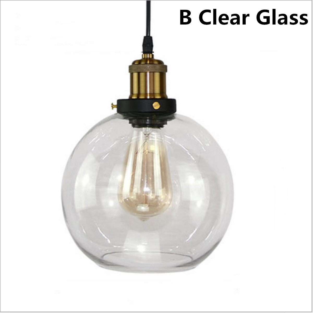 Modern Industrial Loft Glass Ceiling Lamp Shade Pendant Light Home Modern Industrial Loft Glass Ceiling Lamp Shade Pendant