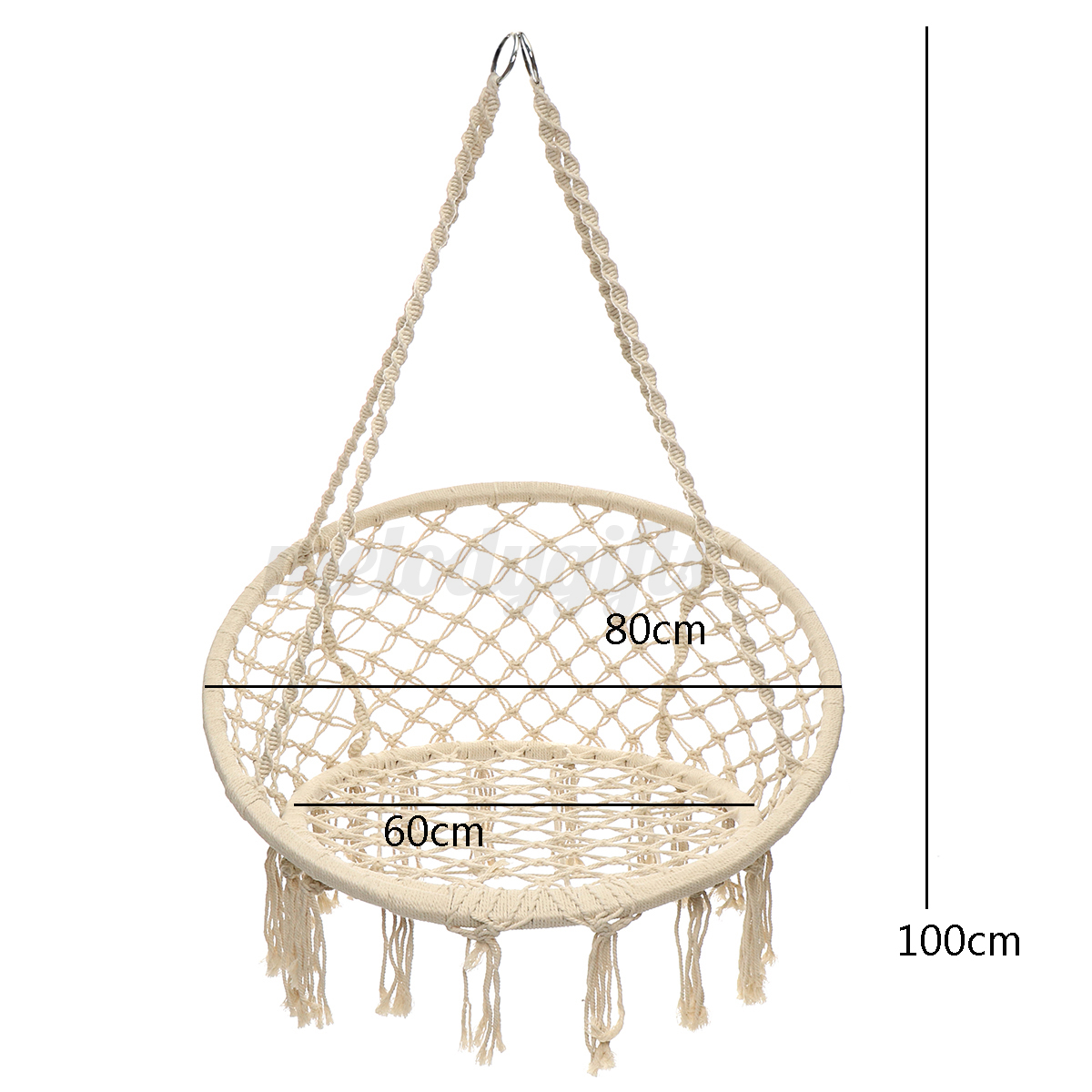 Hängesessel Hängekorb Sitzschaukel φ80cm 150KG Garten