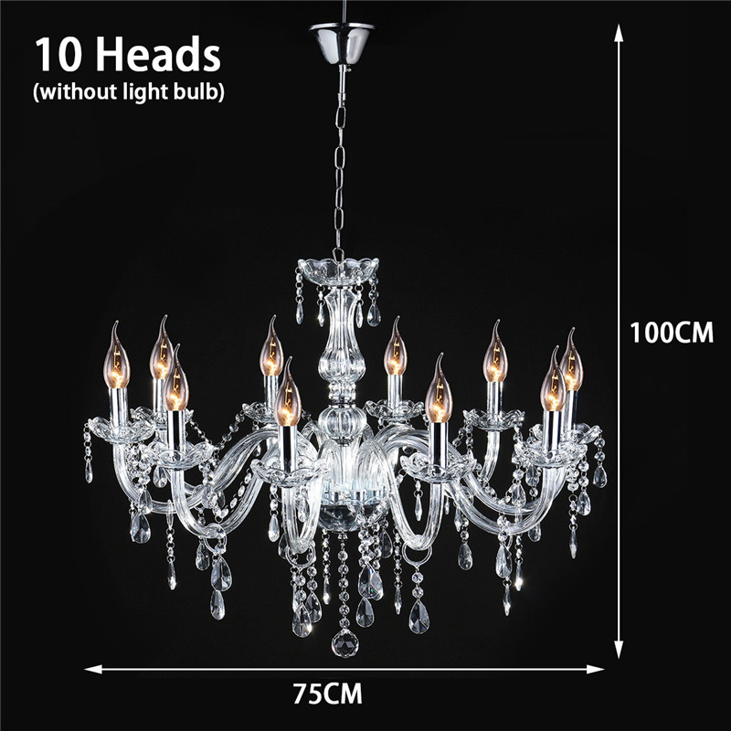 Modern Crystal Glass Chandelier Ceiling Light Lamp Pendant Fixture Picture 9 Of