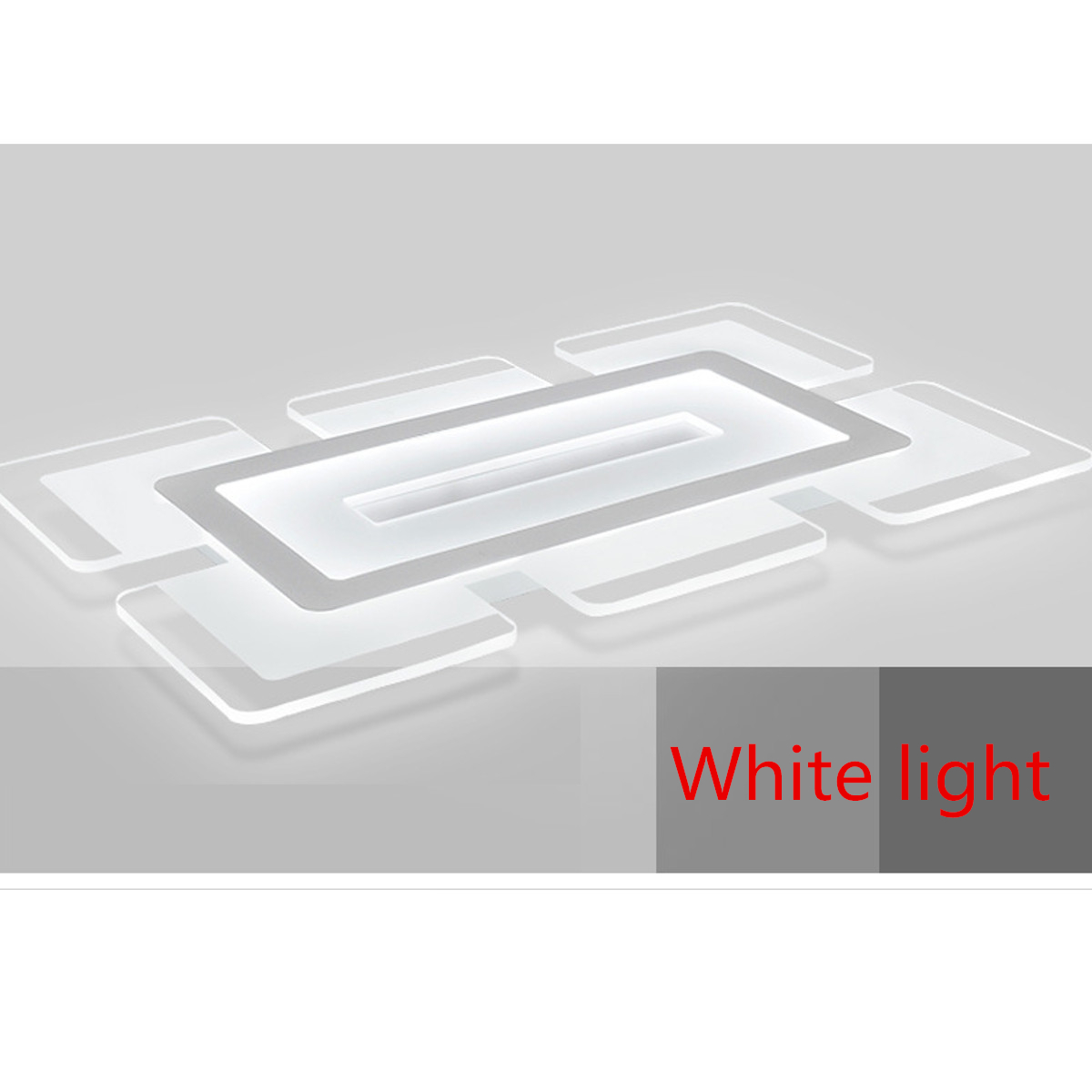 Rectangular LED Ceiling Light Flush Mount Fixture Lamp ...