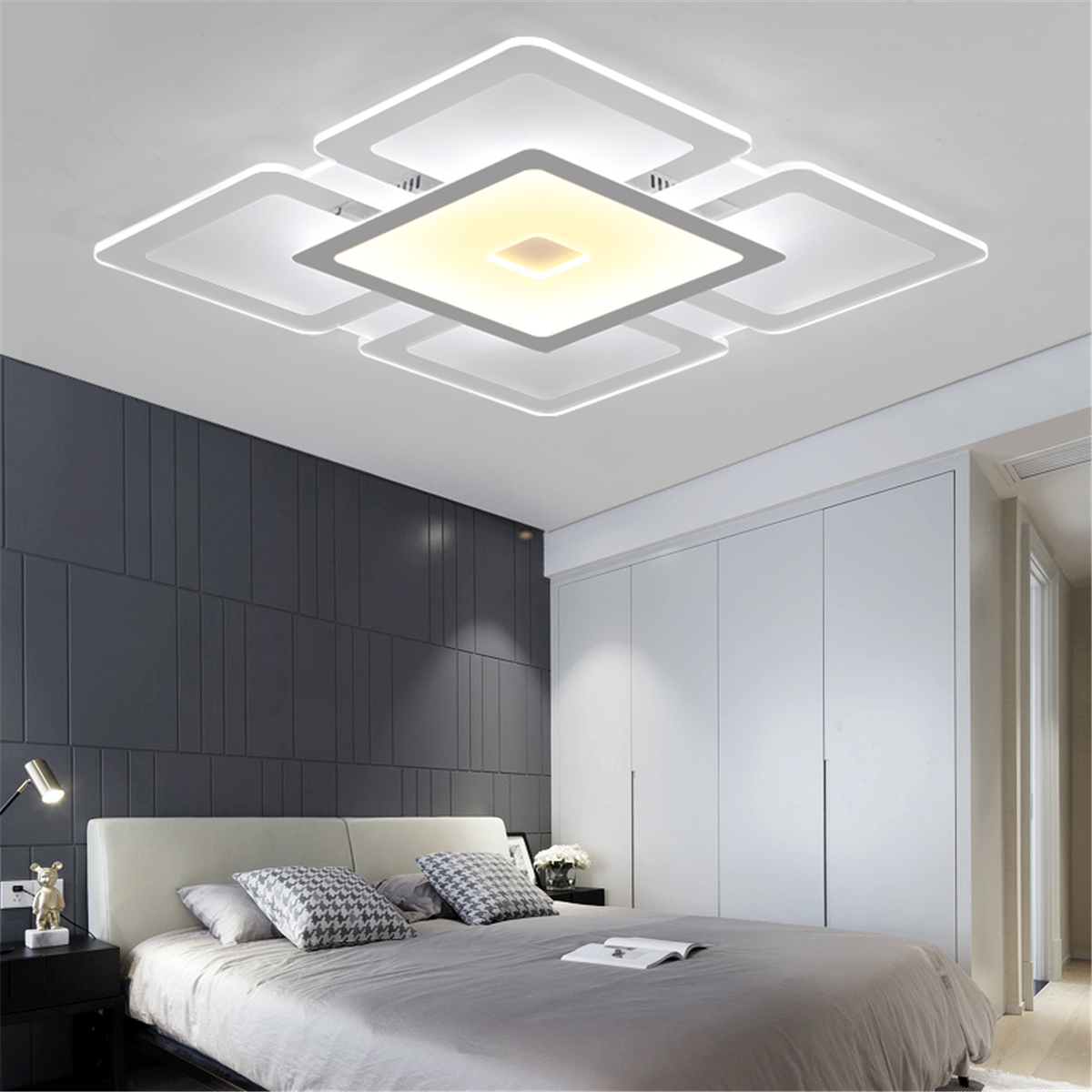 Modern Rectangular Acrylic Led Ceiling Light Living Room Bedroom Modern Rectangular Acrylic Led Ceiling Light Living Room