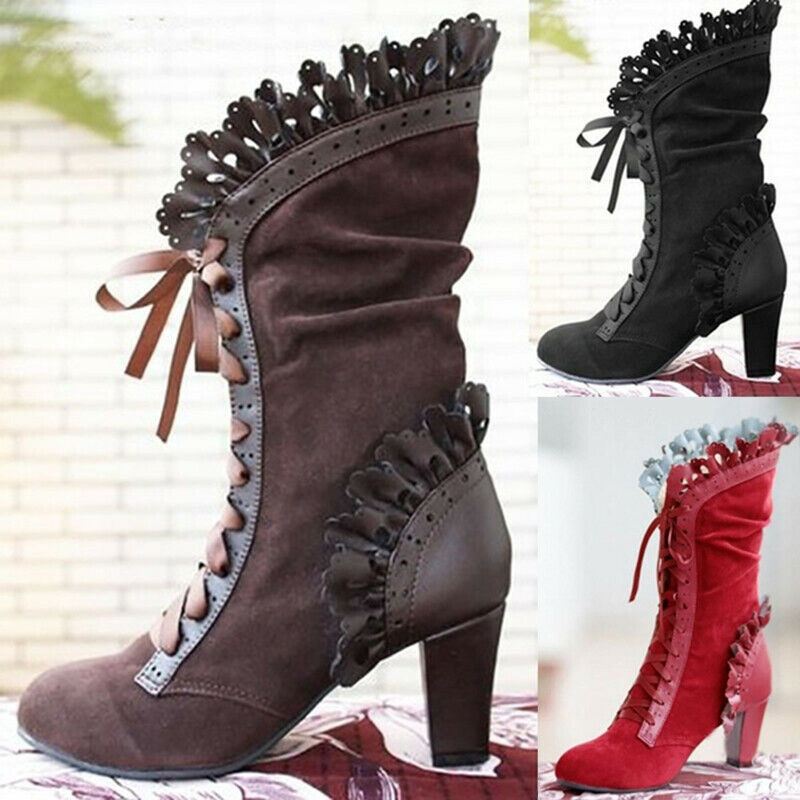 victorian high heel boots