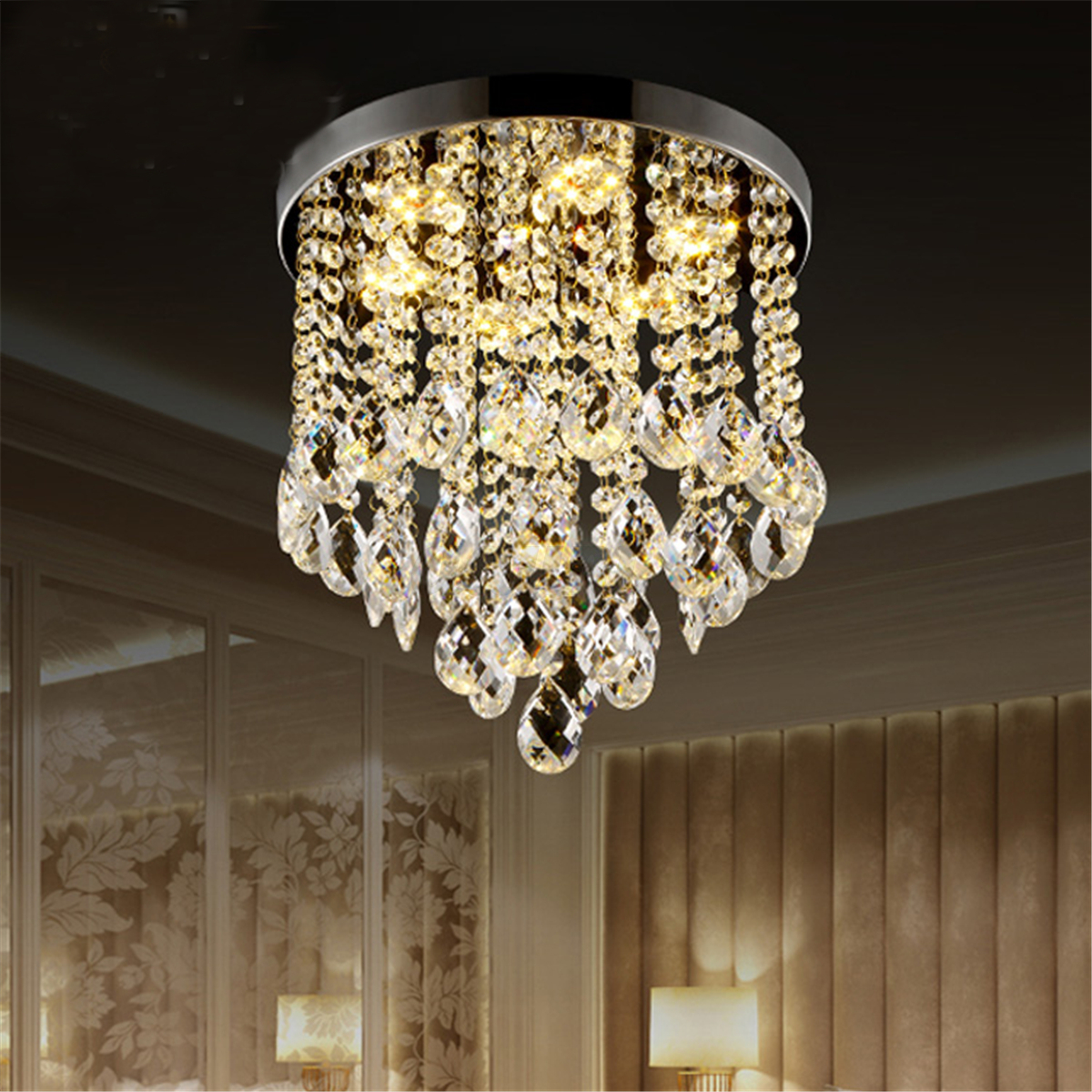 Modern Crystal Pendant Light Ceiling Lamp Chandelier Living Dining Modern Crystal Pendant Light Ceiling Lamp Chandelier Living