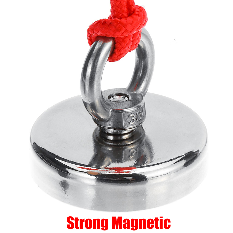Download Magnets 200 300 500kg Strong Magnet Fishing Metal Detector10m Rope Double Side Neodymium Business Office Industrial