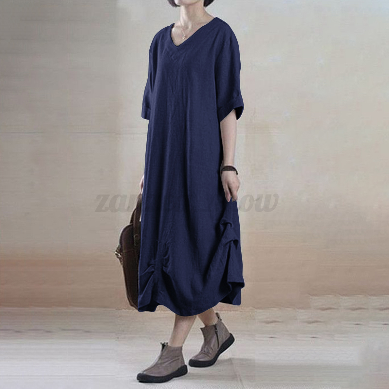 Loose Long Dress Sundress | eBay