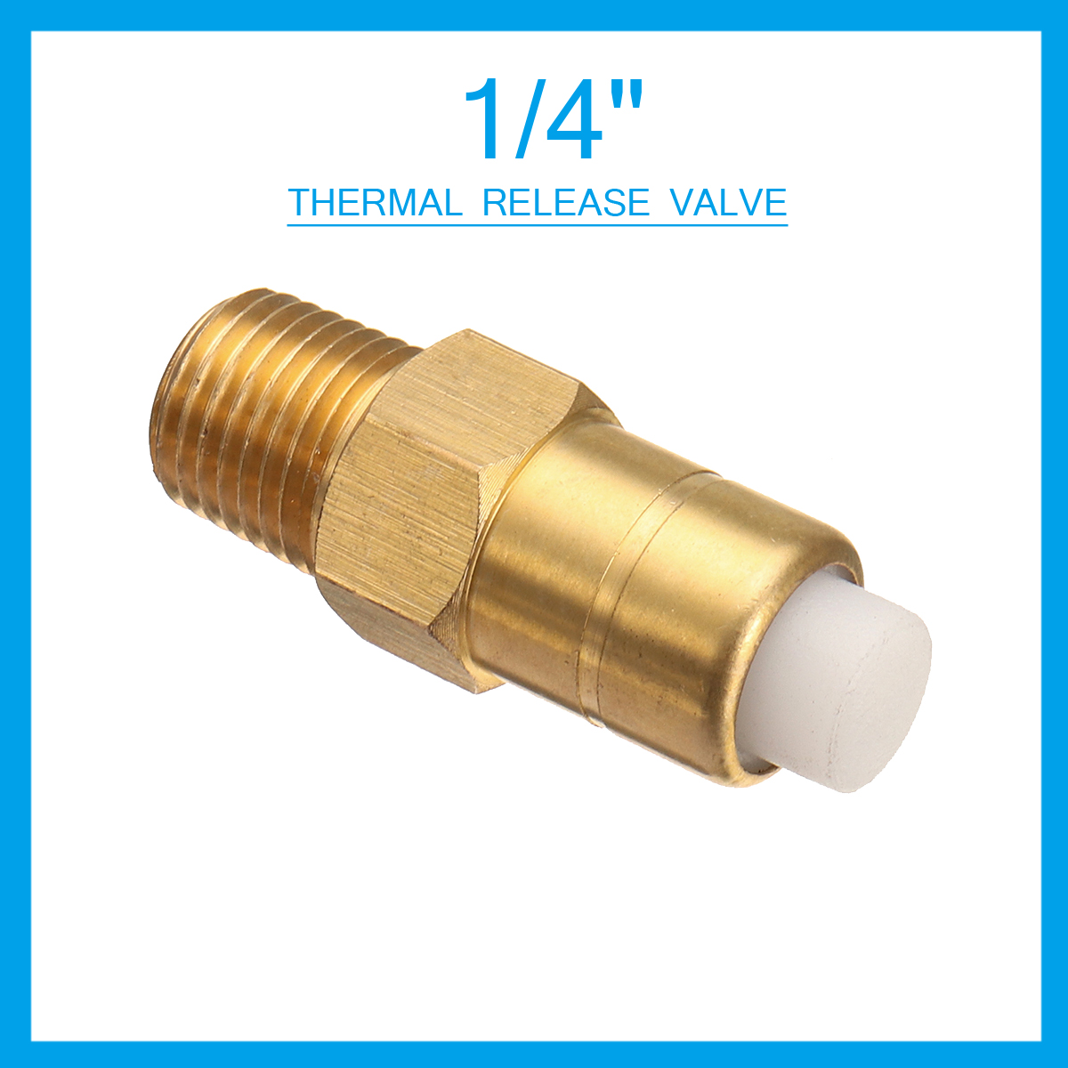 1//4/" inch THERMAL RELEASE RELIEF VALVE for Pressure Power Washer Pumps Brass