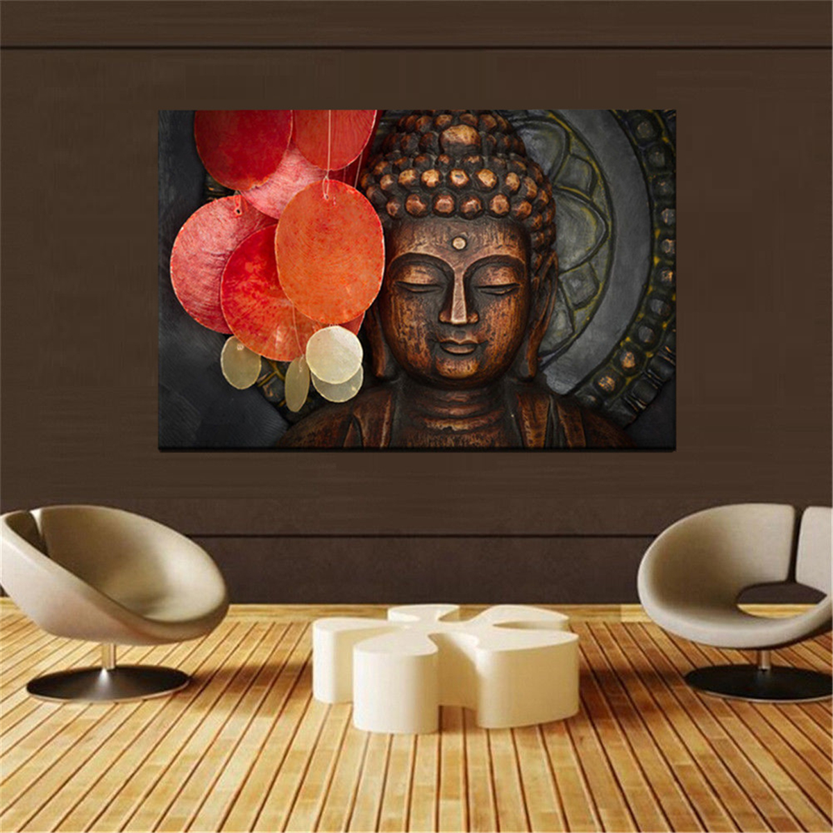 Buddha Statue Meditation Painting Hd Print On Canvas Home