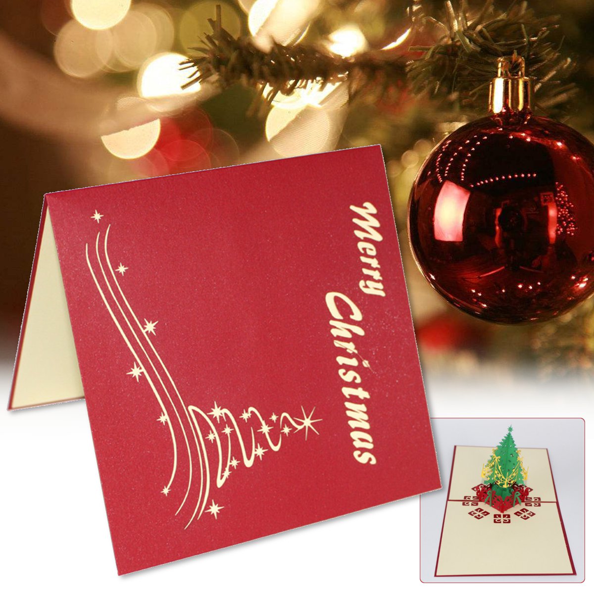 3D Pop Up Cards Invitations Christmas Xmas Tree Greeting Birthday 3D Pop Up Cards Invitations Christmas Xmas Tree Greeting Birthday