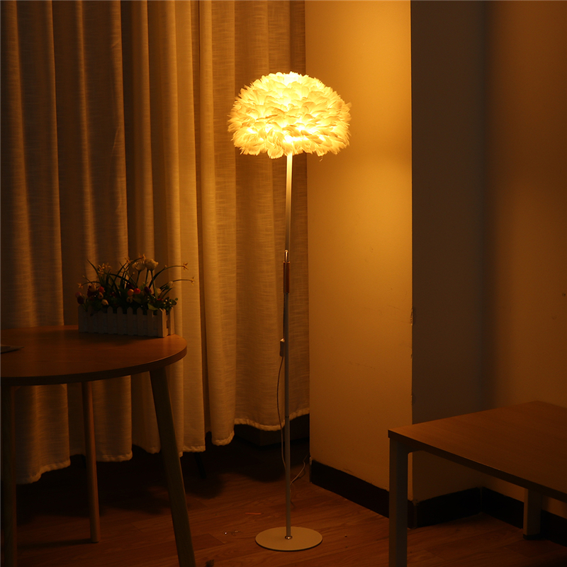 Dimmbar Weiß Feder LED Stehlampe Stehleuchte Stand-Lampe Leselicht