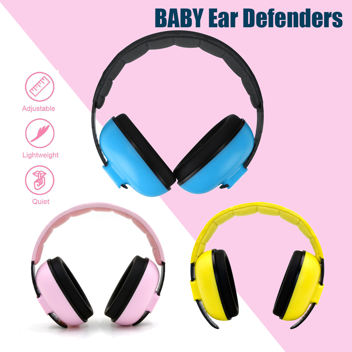 Kids Boys Girls For Sleep Baby Childs Ear Defenders Earmuffs Protection 3months