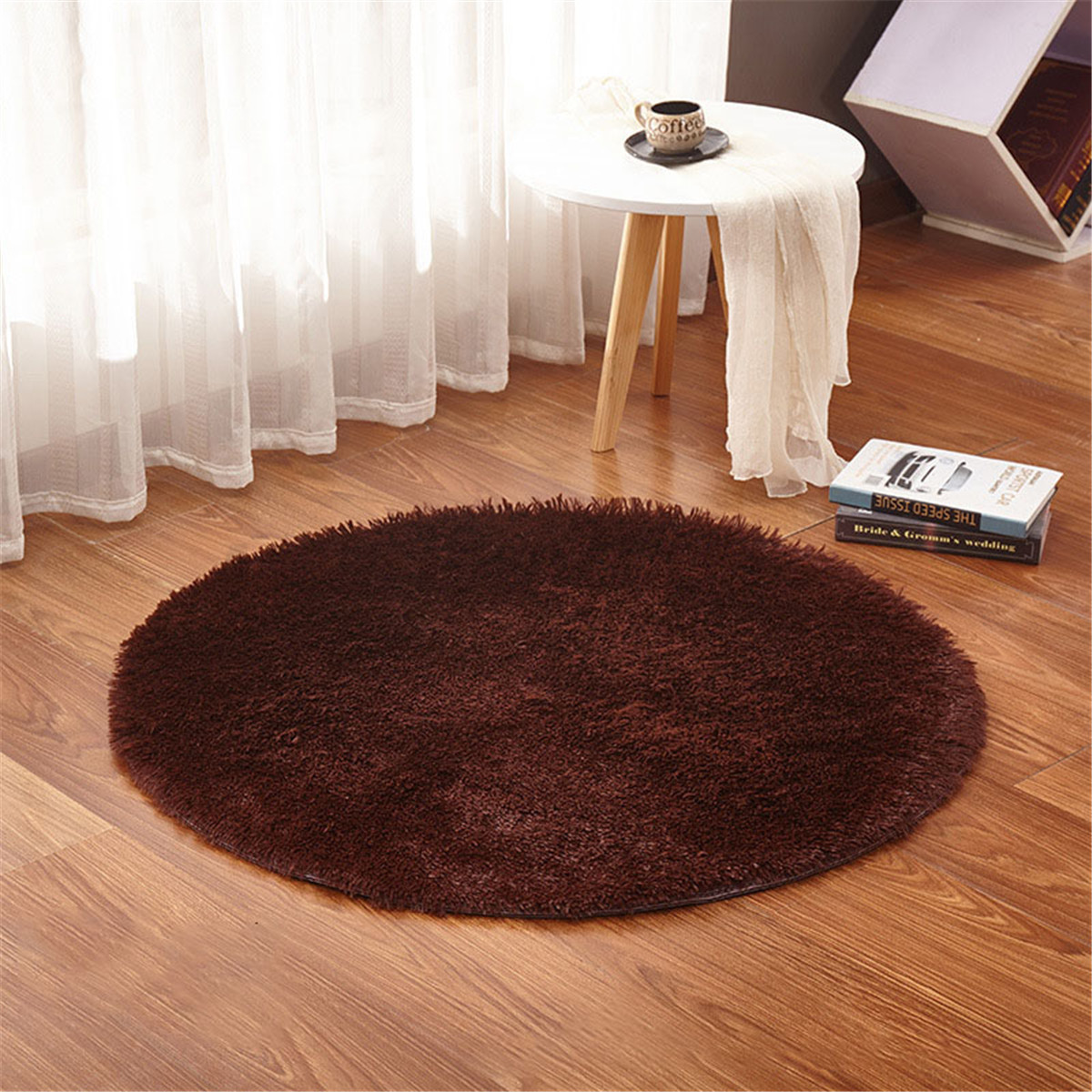 Non Slip Home Decor Soft Bath Bedroom Floor Shower Yoga Plush Round Non Slip Home Decor Soft Bath Bedroom Floor