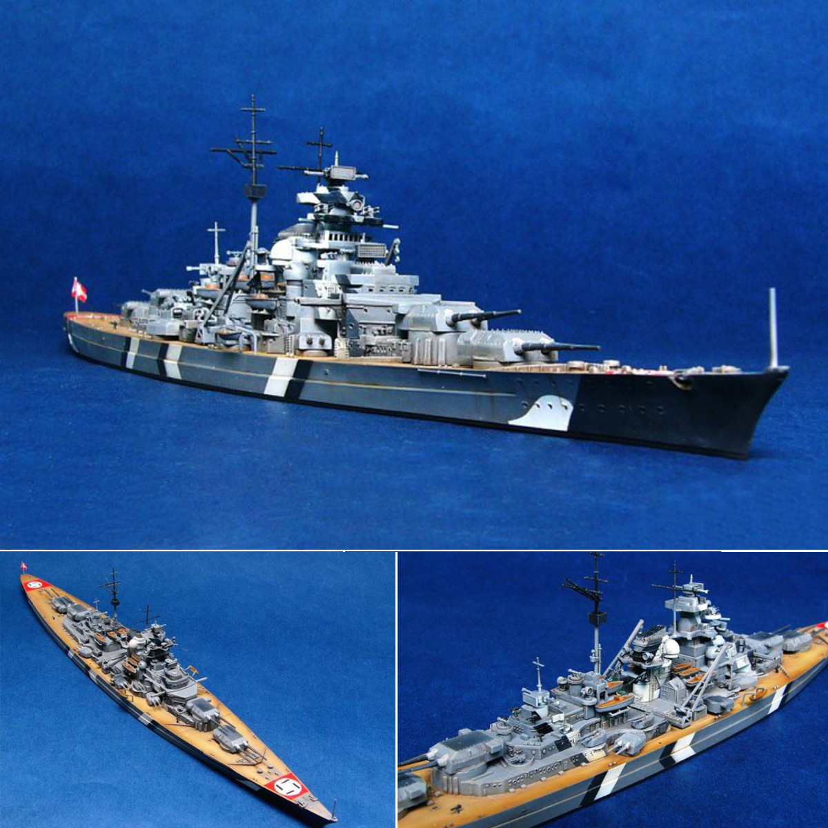 Schiffmodell Bismarck Schlachtschiff Modell Schlachtkreuzer 1:700 Spielzeug Boot