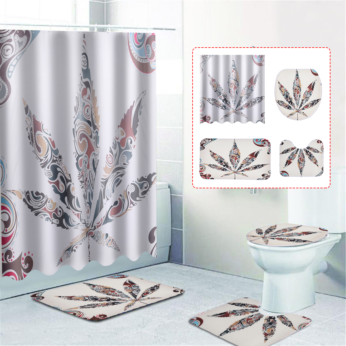 Delleu 3 st/ücke Dolphins Badematte Teppich Set Muster Rutschfeste Wc Sitzbezug Teppich Badezimmer Set Decor