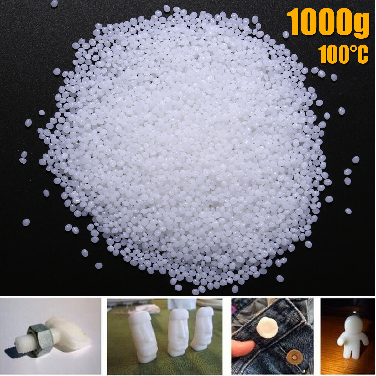 1000g Polymorph Formbar Kunststoff Kugel Thermoplastisch Plastikpellets Polymer