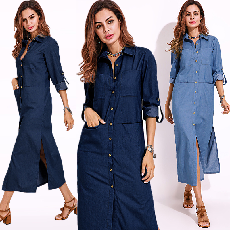 denim shirt dress plus size uk